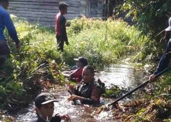 Babinsa Koramil 1015-09 Baamang Peduli Lingkungan