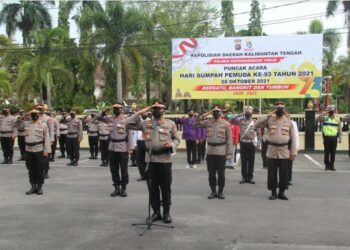 Polres Kotim Gelar Apel Virtual Peringati Hari Sumpah Pemuda Ke-93