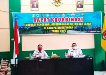 Pemkab Katingan Rapat Evaluasi Pengendalian Karhutla dan Pasca Banjir