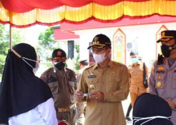 Bupati Murung Raya Tinjau Pelaksanaan Hari Ketiga SKD CPNS 2021