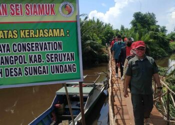 Bupati Seruyan Apresiasi Rimba Raya Concervation Dengan Terbangunnya Jembatan Sungai Siamuk