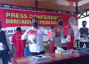Ditresnarkoba Polda Kalteng Ringkus Tiga Budak Sabu
