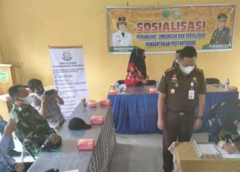 Kajari Pulpis dan Camat Kahayan Kuala Teken MoU
