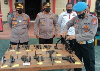 Kapolres Katingan Evaluasi Penggunaan Senjata Api