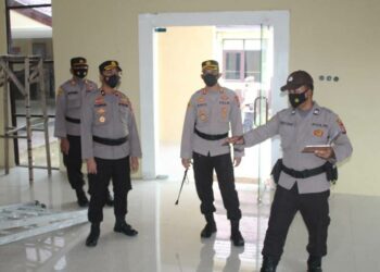 Pembangunan di Mako Polres Seruyan Dicek kapolres