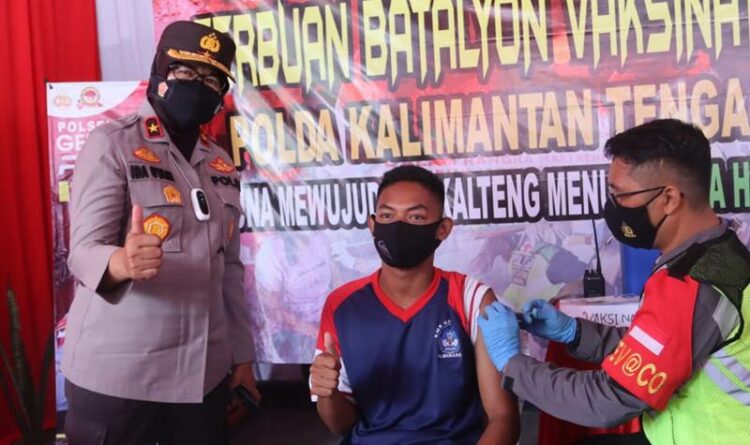 Polda Kalteng Gelar Vaksinasi Di Bukit Batu 1