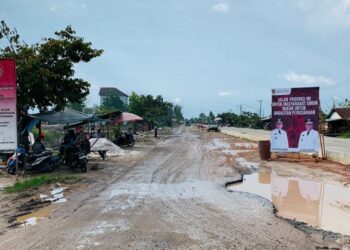 Ruas Jalan Pangkalan Bun-Kotawaringin Lama Kembali Rusak Parah, Perbaikan Capai Rp 75-100 Miliar Per Tahun