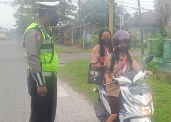 Satlantas Polres Kotim Lakukan Penertiban Pelajar Dibawah Umur Mengendarai Motor