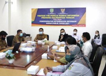 Tim Penilai Keterbukaan Informasi Publik KIP Kalteng Sambangi Pulpis