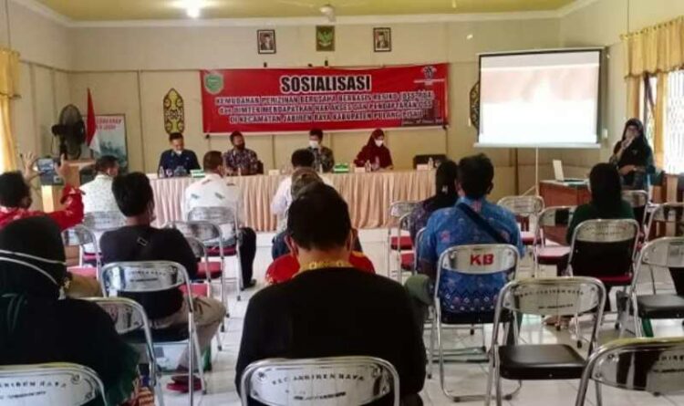 DPMPTSP Pulpis Sosialisasi OSS-RBA di Jabiren Raya