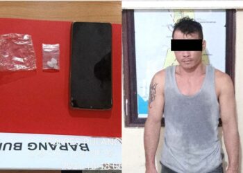 Bawa Sabu dan Sajam, Pria Bertato Diamankan Polisi