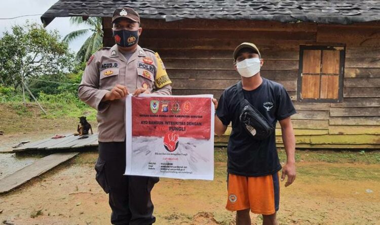 Anggota Pospol Tumbang Darap Seruyan Hulu Lakukan Giat Saber Pungli