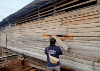 Sebuah Gubuk Diduga Mengolah Miras Jenis Arak