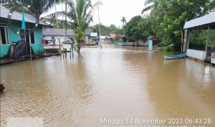 4 Desa di Kecamatan Tualan Hulu Kotim Terendam Banjir