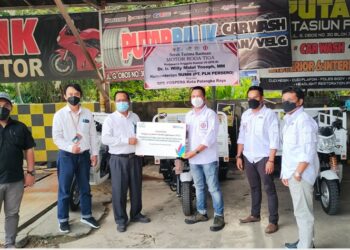 DPC Pospera Kota Palangka Raya Terima lima unit Motor Roda Tiga Dari PLN