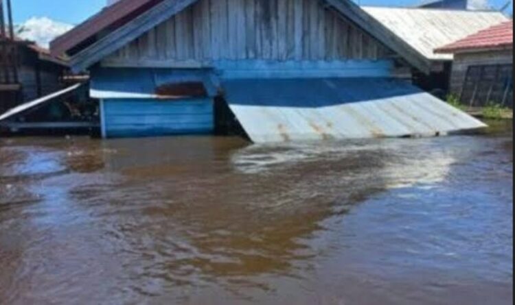 Banjir di Desa Tumbang Bulan Makin Parah