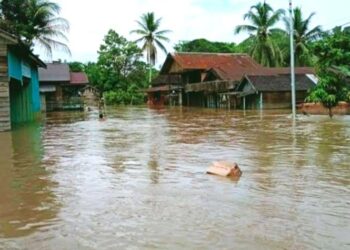 Puluhan Rumah di Desa Sungai Gula Diterjang Banjir Bandang