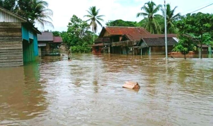 Puluhan Rumah di Desa Sungai Gula Diterjang Banjir Bandang