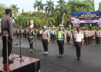 Polres Kotim Gelar Apel, Jelang Ops Zebra Telabang