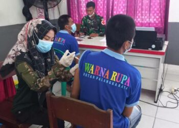 Rutan Kelas IIA Palangka Raya Gelar Vaksinasi Covid-19 Bagi Ratusan Warga Binaan