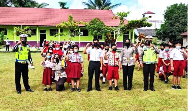 Operasi Zebra Telabang, Satlantas Polres Katingan Datangi Sekolah