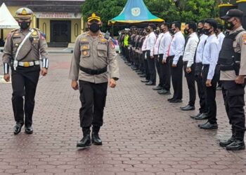 Wakapolres Seruyan Pimpin Apel Gelar Pasukan Operasi Zebra Telabang Tahun 2021