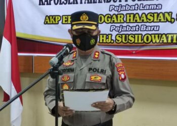 Wakapolresta Palangka Raya Pimpin Sertijab Kapolsek Pahandut