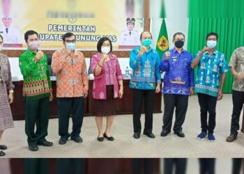 Dua Desa di Kecamatan Kurun Serahkan ke Bupati Selesaikan Tapal Batas