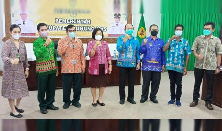 Dua Desa di Kecamatan Kurun Serahkan ke Bupati Selesaikan Tapal Batas