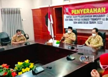 Wakil Bupati Mura Hadiri Penyerahan DIPA dan Daftar Alokasi TKDD 2022 Secara Virtual