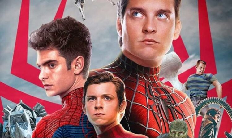 Tobey Maguire, Andrew Garfield, dan Tom Holland sebagai Spiderman (instagram @artoftimetravel)