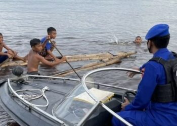 Antisipasi Ancaman Binatang Buas di Sungai, Satpolair Polres Kotim Berikan Himbauan
