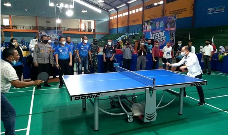 Bupati Kapuas Ir Ben Brahim S Bahat,MM.MT.duel bersama ketua PTMSI Kalteng Habib Ismael Bin Yayah.