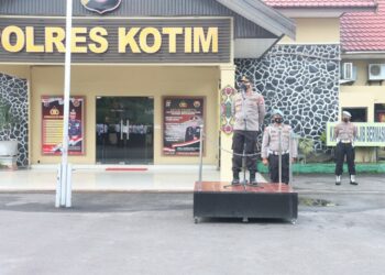 Mantap, Polres Kotim Peringkat Pertama Capaian Vaksinasi Hampir 70 Persen