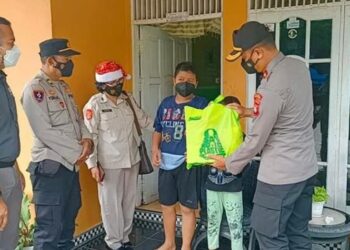 Menyambut Perayaan Natal 2021 Polres Pulpis Gelar Bakti Sosial