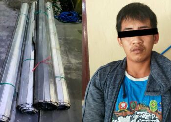 Nekat Gondol Rolling Door, Pemuda Asal Palangka Raya Diringkus Polisi