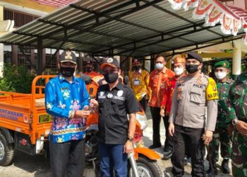 Pemda Katingan melakukan pengecekan dan persiapan tim gabungan satuan tugas dalam menghadapi Karhutla di Kantor Kecamatan Katingan Hilir.