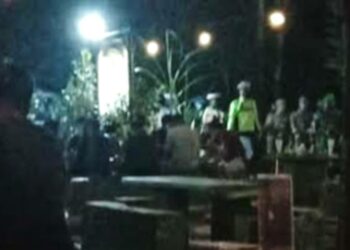 Patroli Malam Aparat Gabungan Sasar Tempat-tempat Potensial Berkumpul di Tamiang Layang