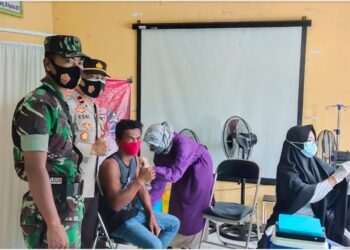 Polsek Seruyan Hilir Lakukan Pengamanan Vaksinasi