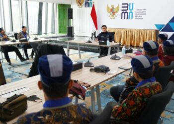 Suasana pertemuan PP GMKI dan Menteri BUMN, Erick Thohir.(ist)