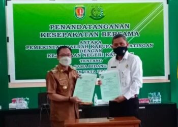 Kabupaten Katingan Lakukan MoU Bantuan Hukum Tata Usaha Negara