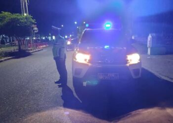 Cegah Balapan Liar, Satlantas Polres Seruyan Rutin Patroli Malam
