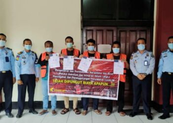 Belum Sebulan, Lapas Kelas II Sampit Asimilasikan 27 Narapidana