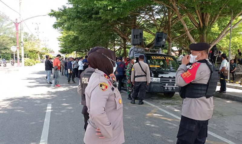 100 Personel Polresta Palangka Raya Dikerahkan Untuk Amankan Aksi Damai