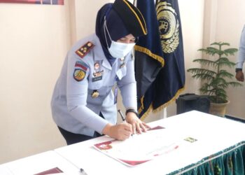 Lapas Perempuan Kelas IIA Palangka Raya Gelar Penandatangan Deklarasi Perjanjian Kinerja