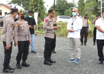 Kapolda Kalteng Tinjau Lokasi Rencana Pembangunan Polsek Bandara