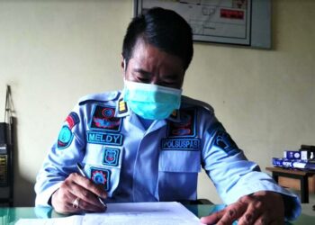 Lindungi WBP dari Covid-19, Lapas Kelas IIA Palangka Raya Gencar Lakukan Penyemprotan Disinfektan