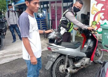 Polresta Palangka Raya Tindak Tegas Pengguna Knalpot Brong