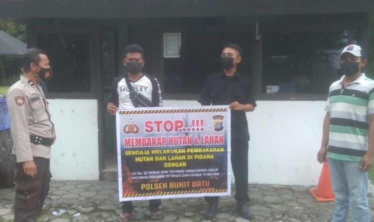 Polsek Bukit Batu Terus Komitmen Menjaga Kondusifitas Wilayah