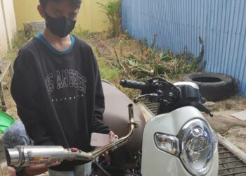 Sat Lantas Polres Seruyan Tindak Pengguna Knalpot Bising